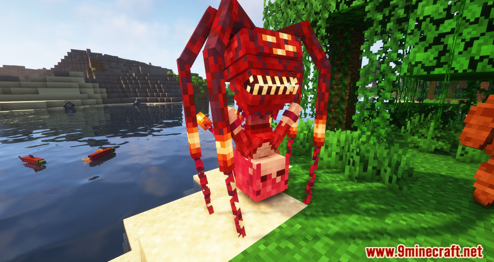 description_9 Hostile Mobs and Girls Mod (1.20.1) - Beware, monster girls!