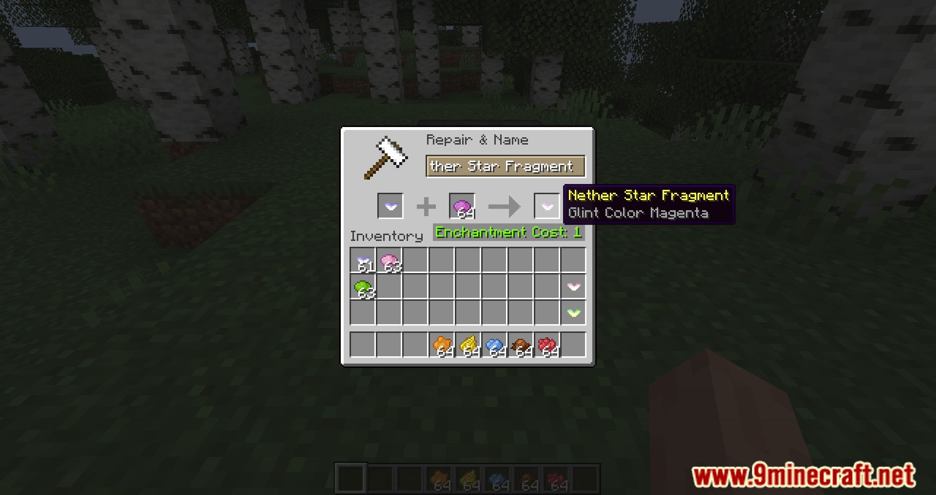 Imagen 4 para el modo de encantamiento del arco iris (1.20.4) - equipo de color