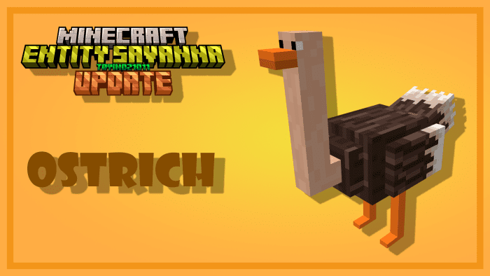 image 1 for Обновленное дополнение Entity Savanna (1.20) - MCPE/Bedrock Mod