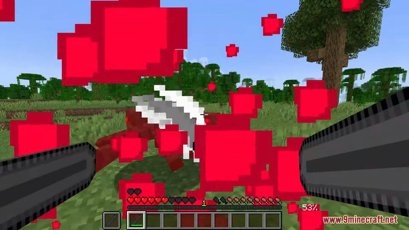 description_6 Chainsaw Man Mod (1.19.2) - become a devilish contractor, demon, etc.