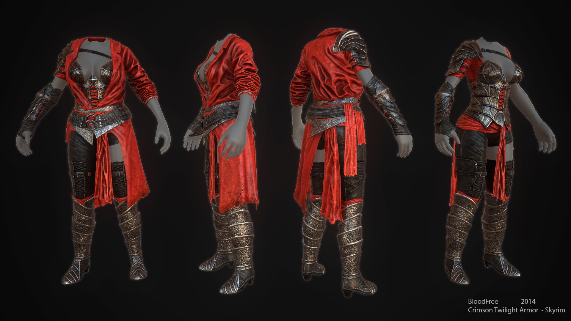 description_1 Доспехи Багровые сумерки (SE) / Crimson Twilight Armor SSE