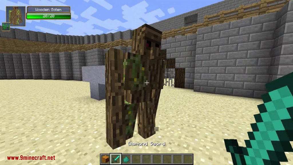 description_17 Extra Golems Mod (1.19.2) - too many golems