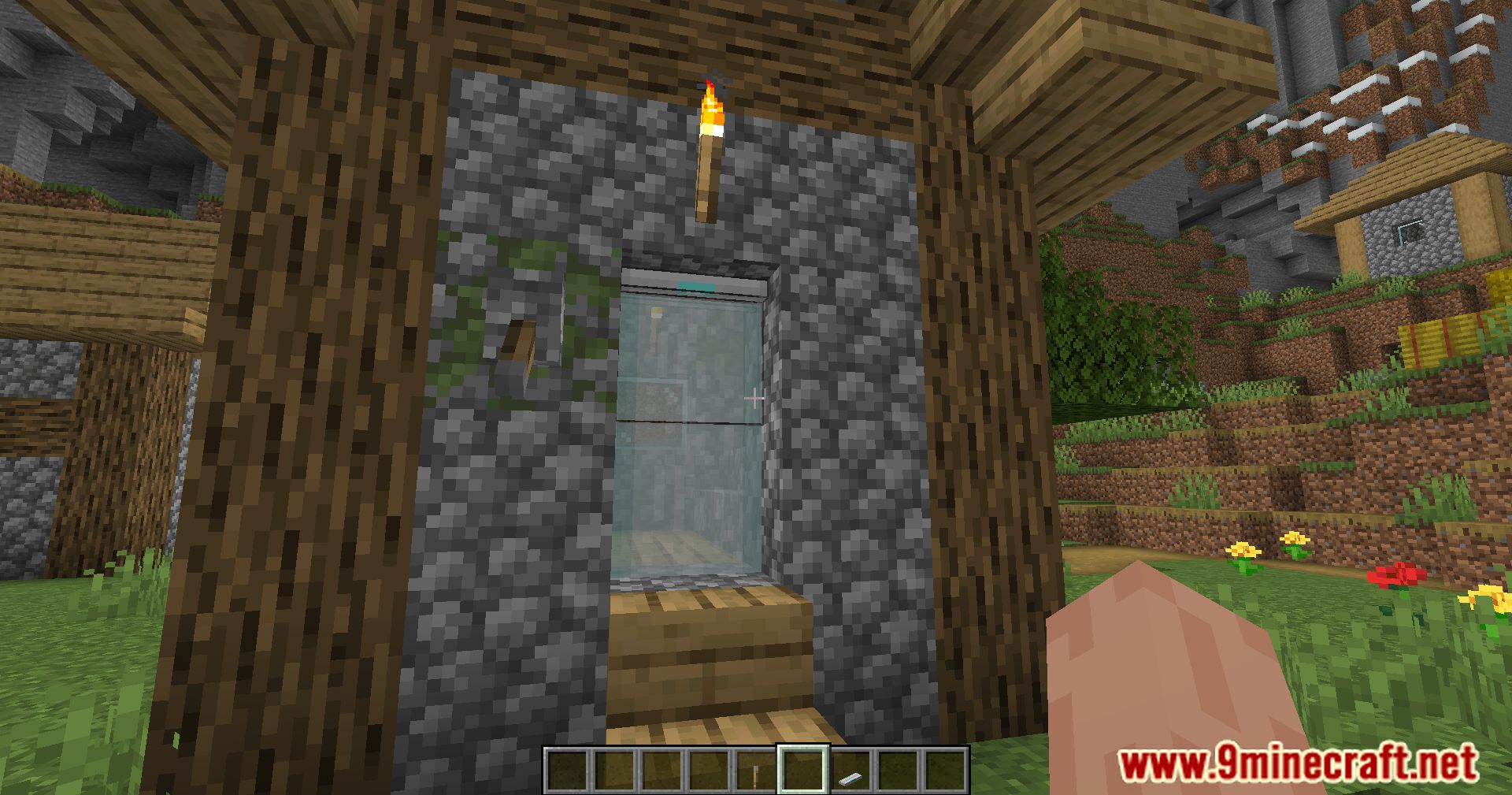 description_7 Laser Bridges & Doors Mod (1.19.4) Fabric/Quilt version - футуристическое сочетание функциональности и стиля!