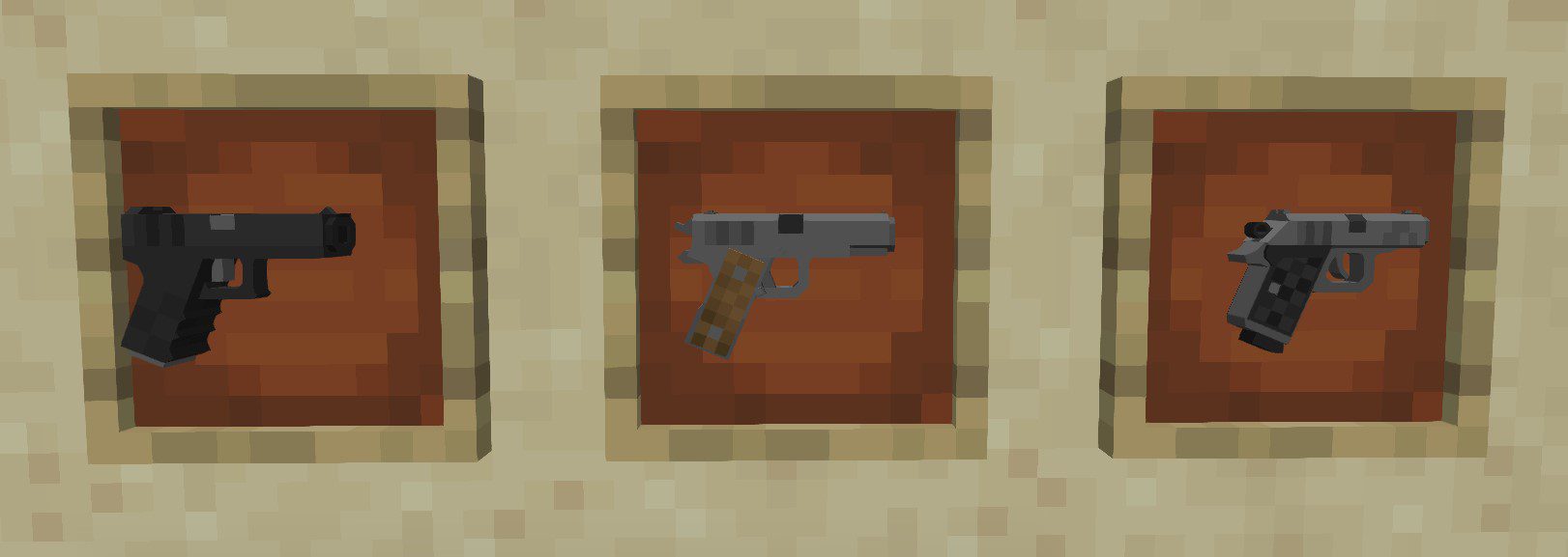 description_4 Mo' Guns Mod (1.19.2) - automatic, pistol and SMG weapons