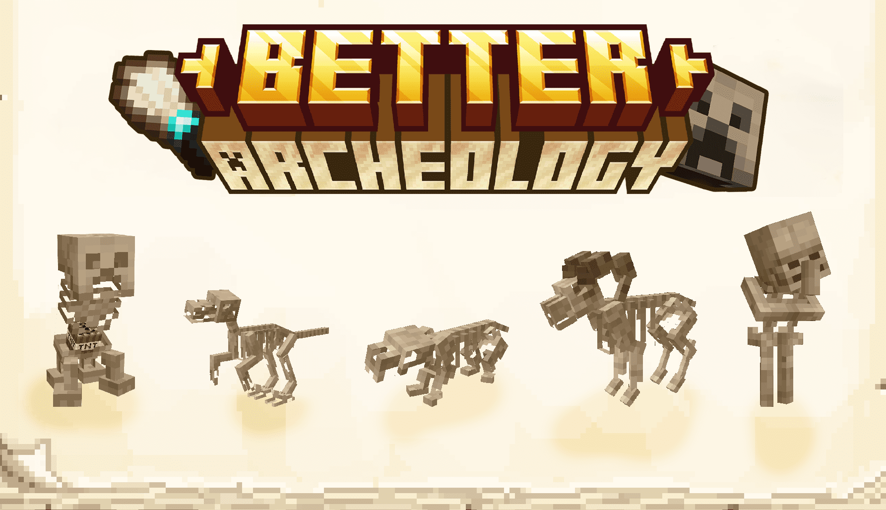 description_0 Better Archeology Mod (1.20.1) - Откройте для себя реликвии и окаменелости!
