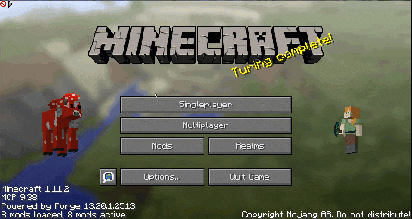 image 1 for Menu Mob Mode (1.12.2) - random mobs in the in-game menu