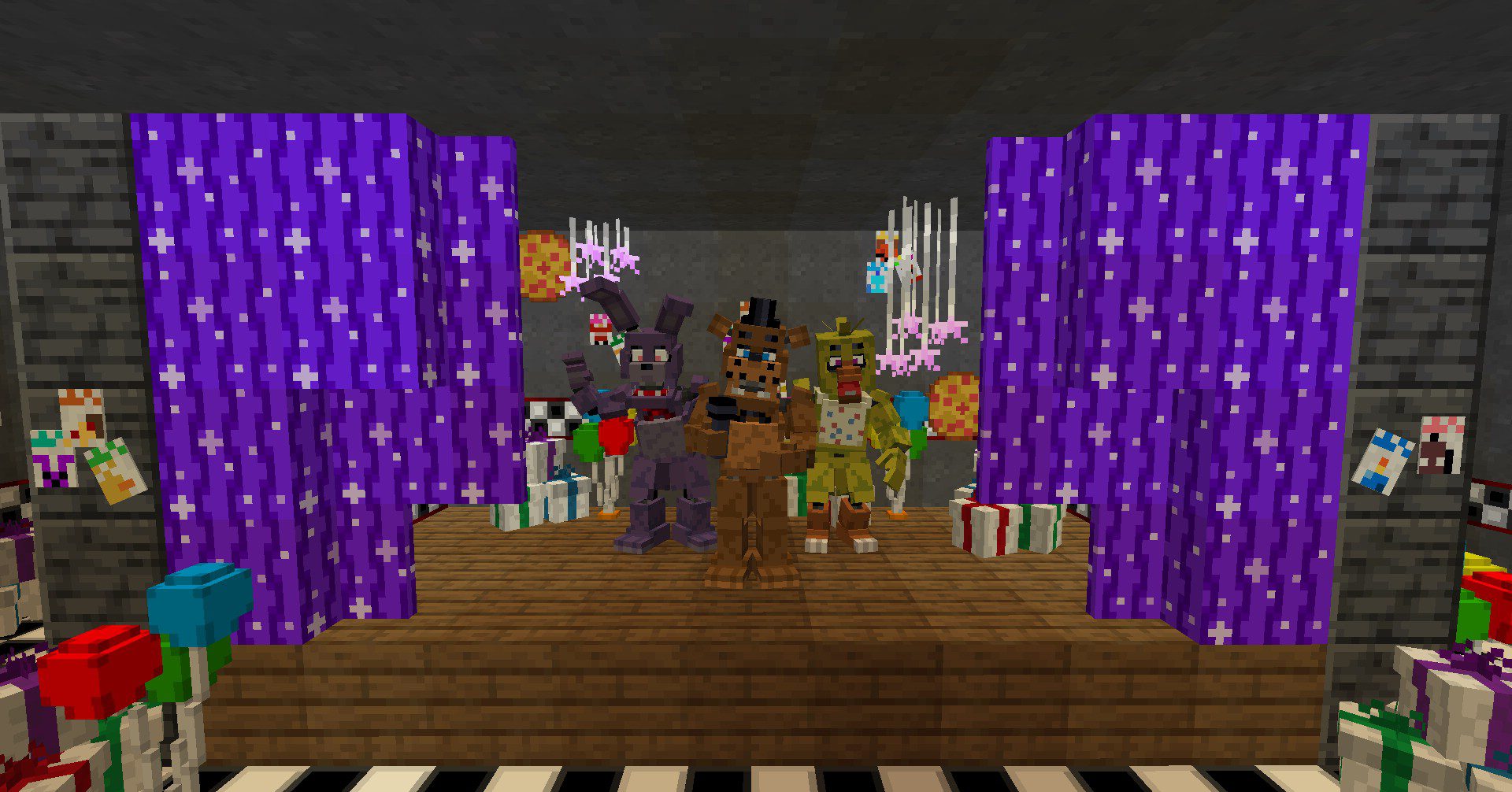 description_8 Freddy Fazcraft Mod (1.19.2) - Minecraft Combines FNaF