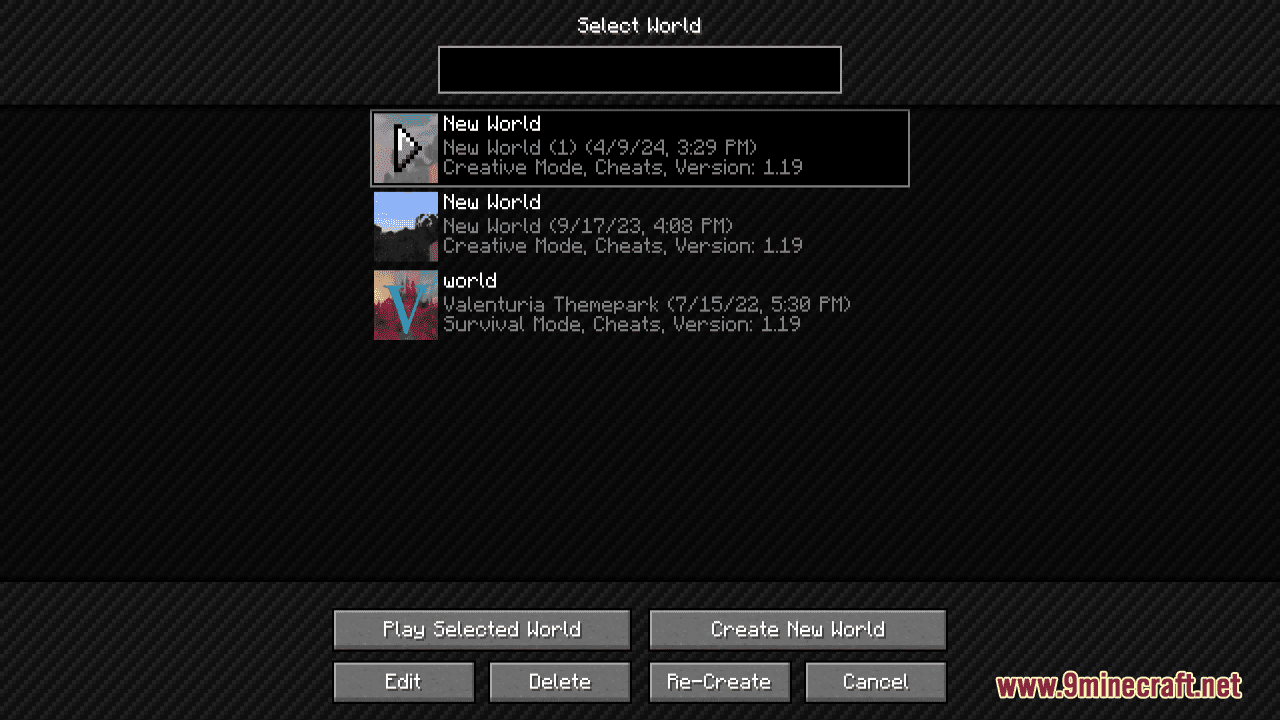 image 2 for Blue Neon GUI Resource Pack (1.20.4) - Texture set