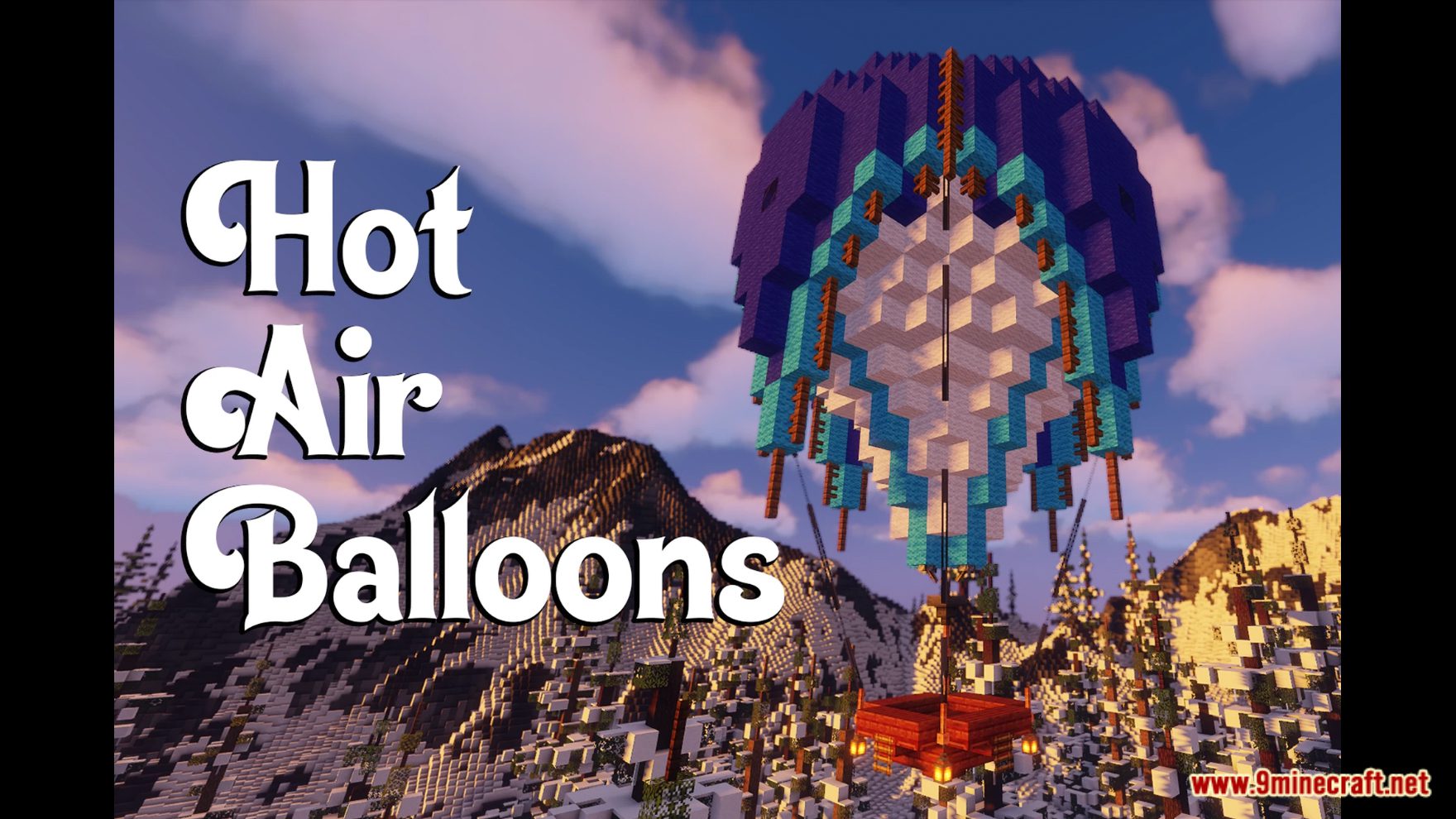 description_5 Paquete de datos de globos aerostáticos (1.20.2, 1.19.4) - Minecraft Mobile Base!