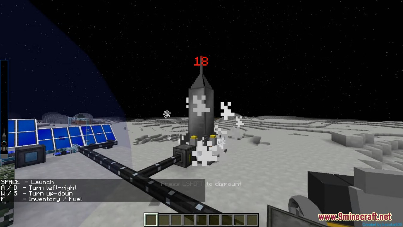 description_10 Galacticraft Mod (1.12.2) - moon, spaceship, space station