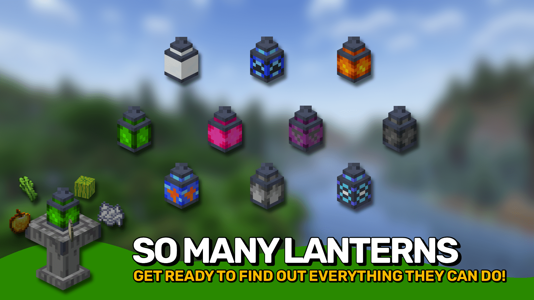 description_0 Arcane Lanterns Mod 1.19.4 - Сила света