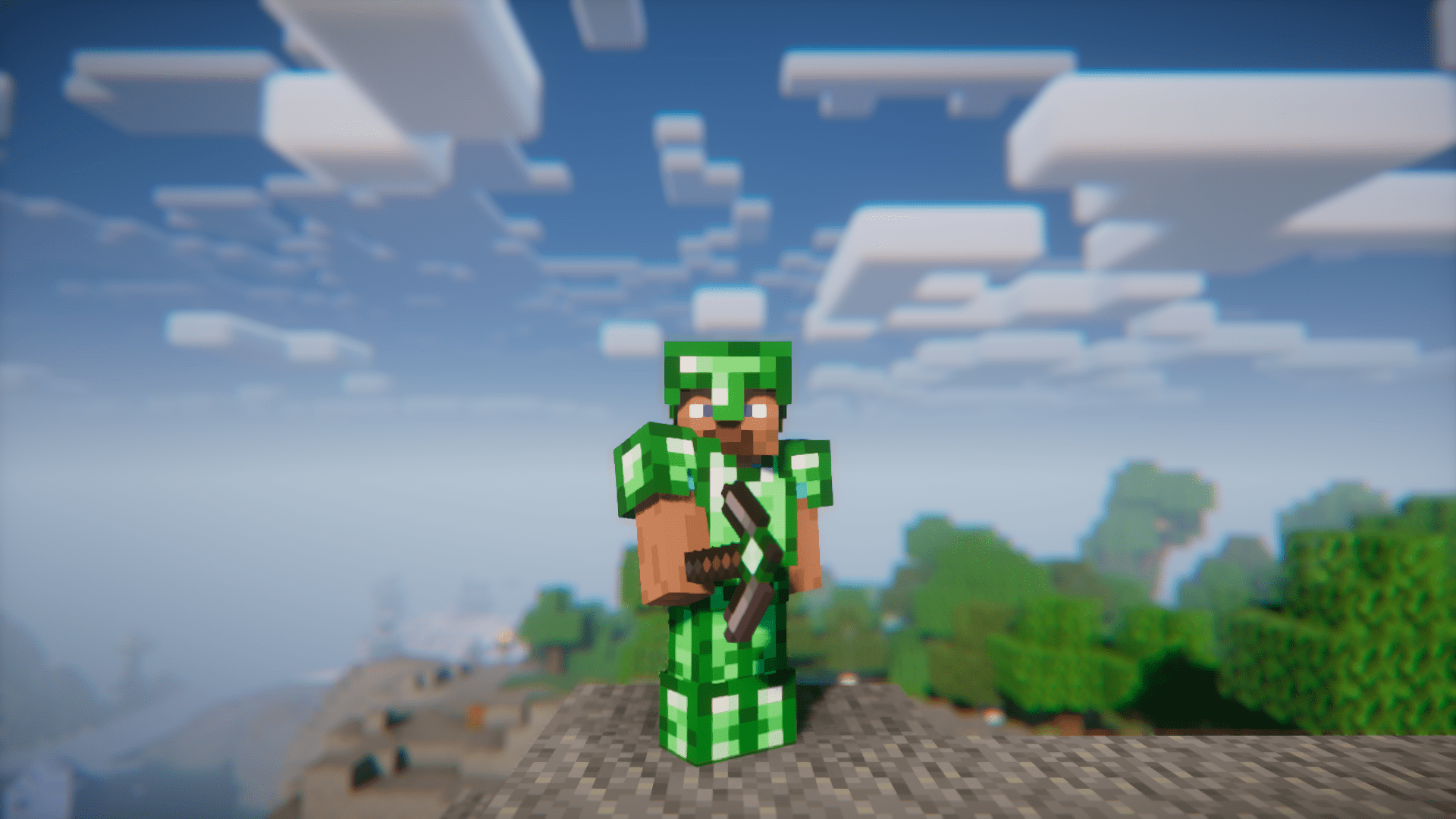 image 5 for Mod Pure Emerald Vehicles (1.20.6) - Emerald vehicles, weapons and armor