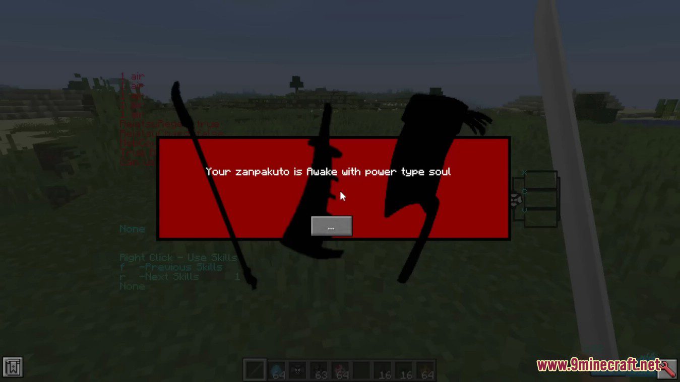 description_5 Bleach Awaken Mod (1.16.5) - Аниме Bleach, Fighting Hollow