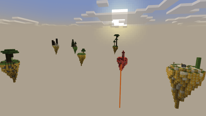image 1 for Tarjeta Lucky Sky Block (1.20) - MCPE/Bedrock