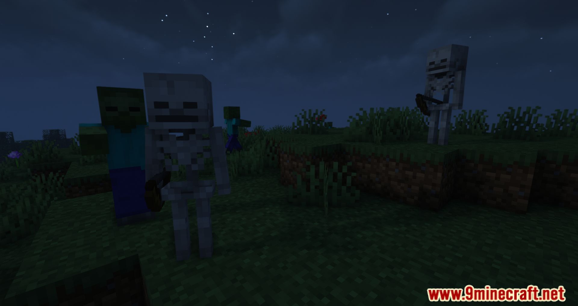 description_2 Farsighted Mobs Mod (1.20.4) - Осторожно, враг!