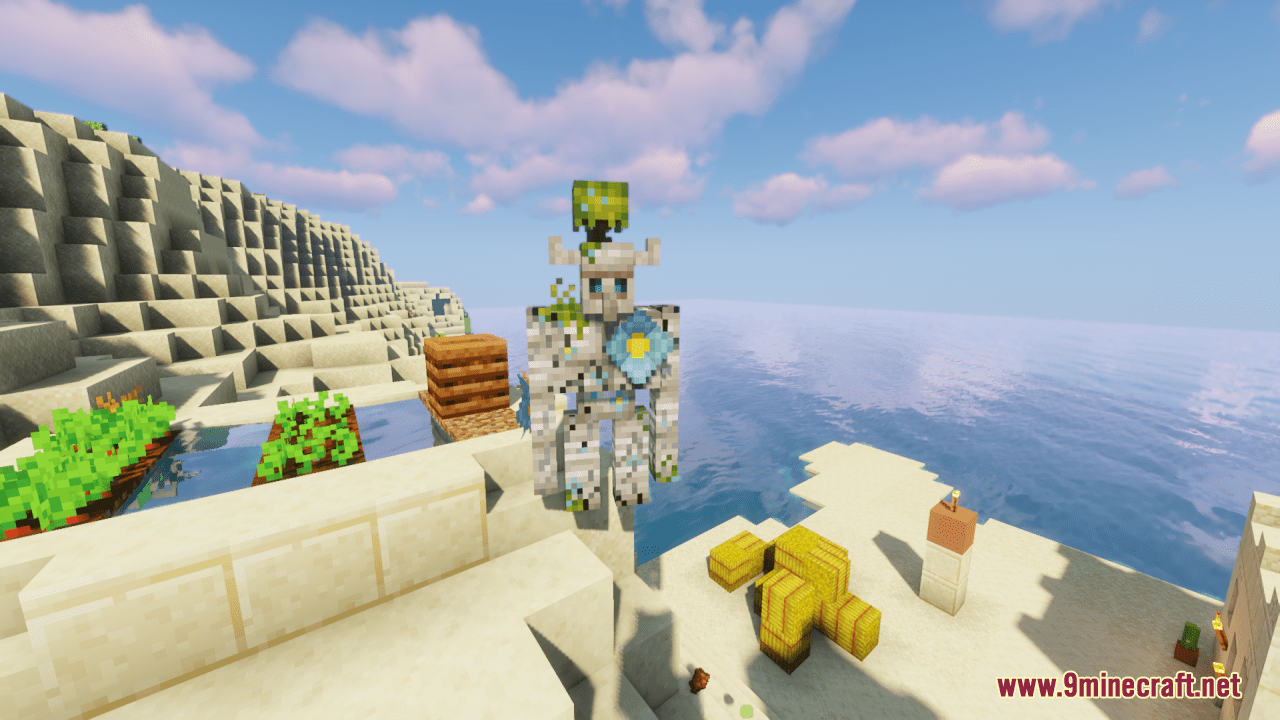 description_2 Golems Galore Resource Pack (1.19.4, 1.18.2) - текстурный пакет
