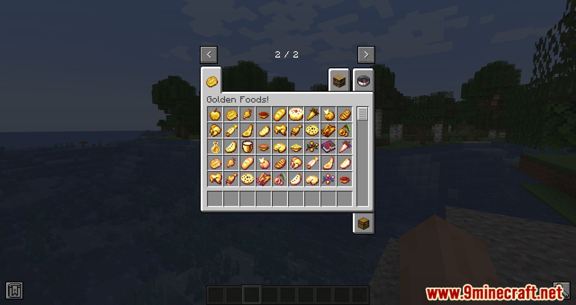 image 4 for Golden Foods Mod (1.20.4) - Food wrapped in gold!