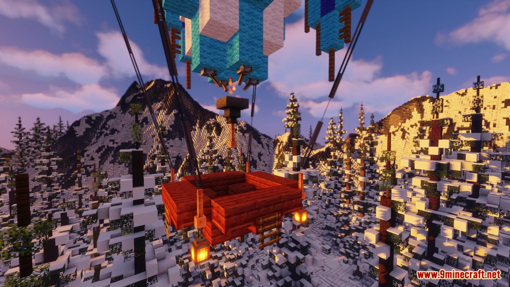 description_7 Paquete de datos de globos aerostáticos (1.20.2, 1.19.4) - Minecraft Mobile Base!