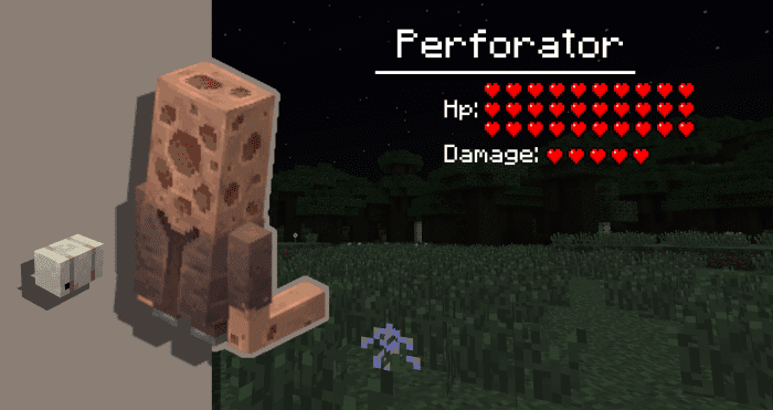 image 1 for Дополнение Night Terrors (1.20) - MCPE/Bedrock Mod