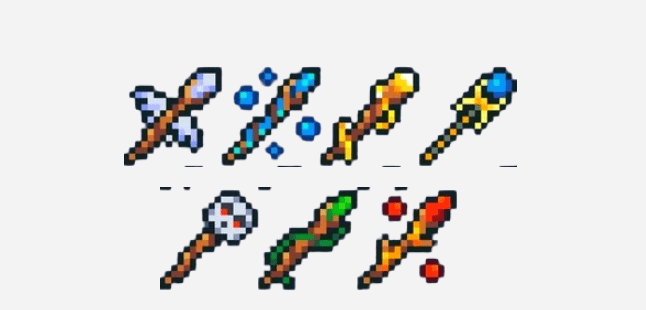 image 1 for Дополнение Elemental Wands (1.20) - MCPE/Bedrock Mod