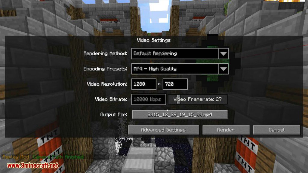 description_8 Replay Mod (1.20.4) - записывайте, воссоздавайте и делитесь своими впечатлениями