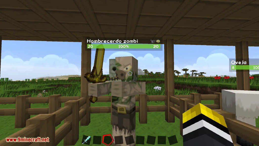 description_6 Neat Mod 1.20.1 - HUD status bar above mobs