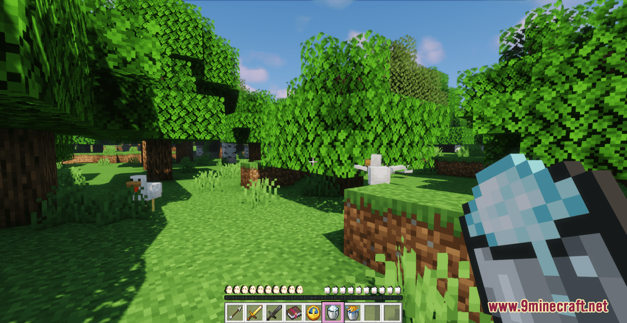 description_5 Cute Ghost HotBar resource pack (1.19.4, 1.19.2, 1.19) - Набор текстур