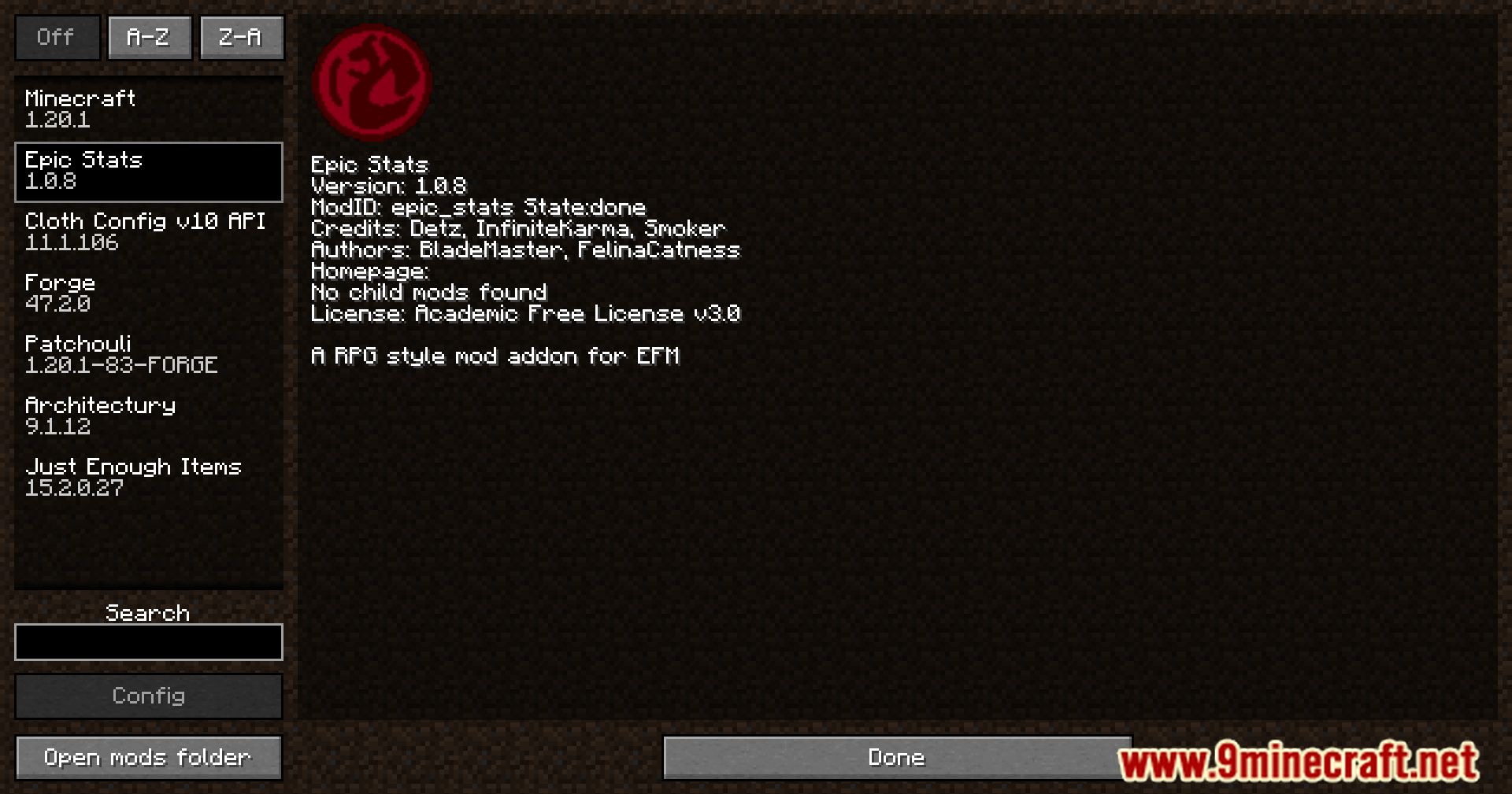 description_0 Epic Stats Mod (1.20.1) - Рассказы о силе, заклинаниях и удаче от Epic Stats