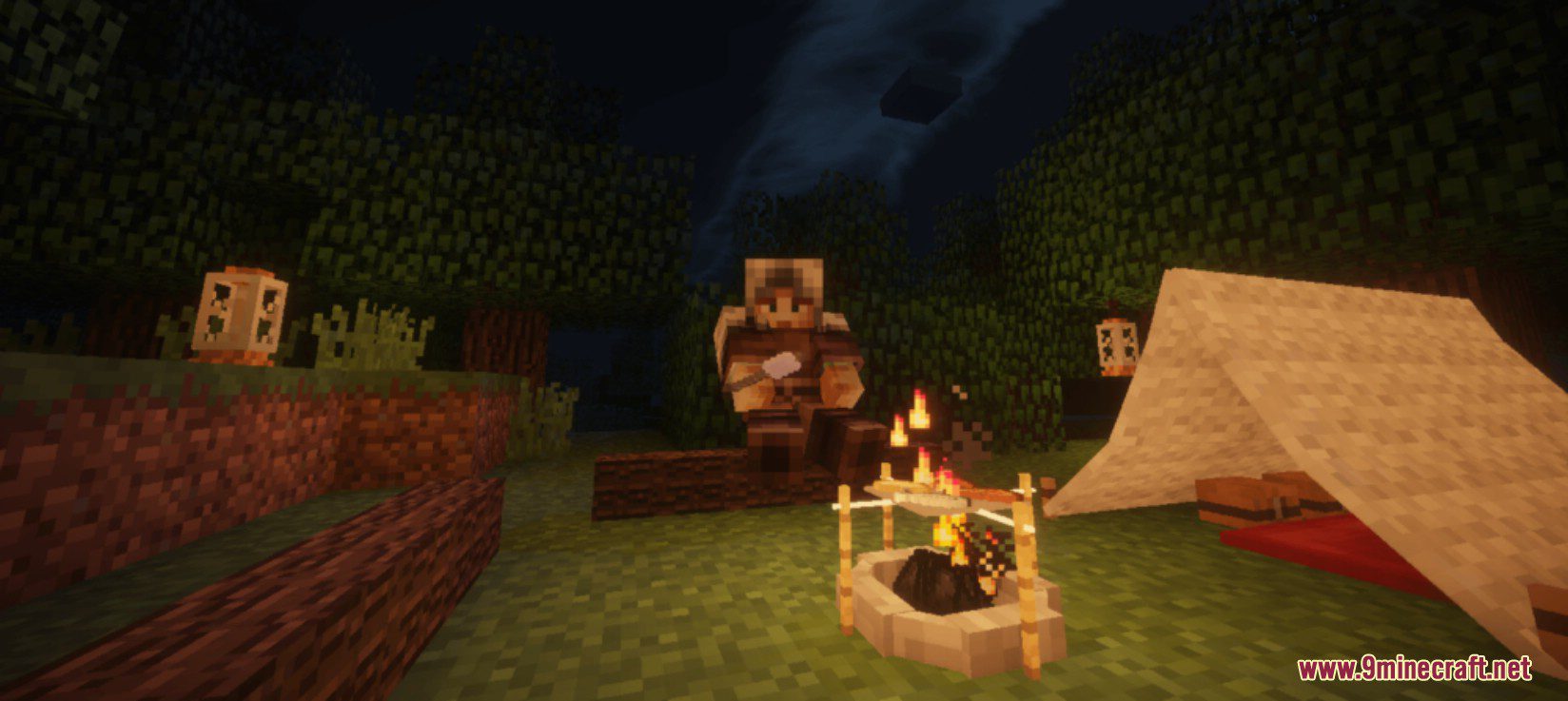 image 3 for Tough As Nails Campfire Spit Mod (1.12.2) - Кулинария