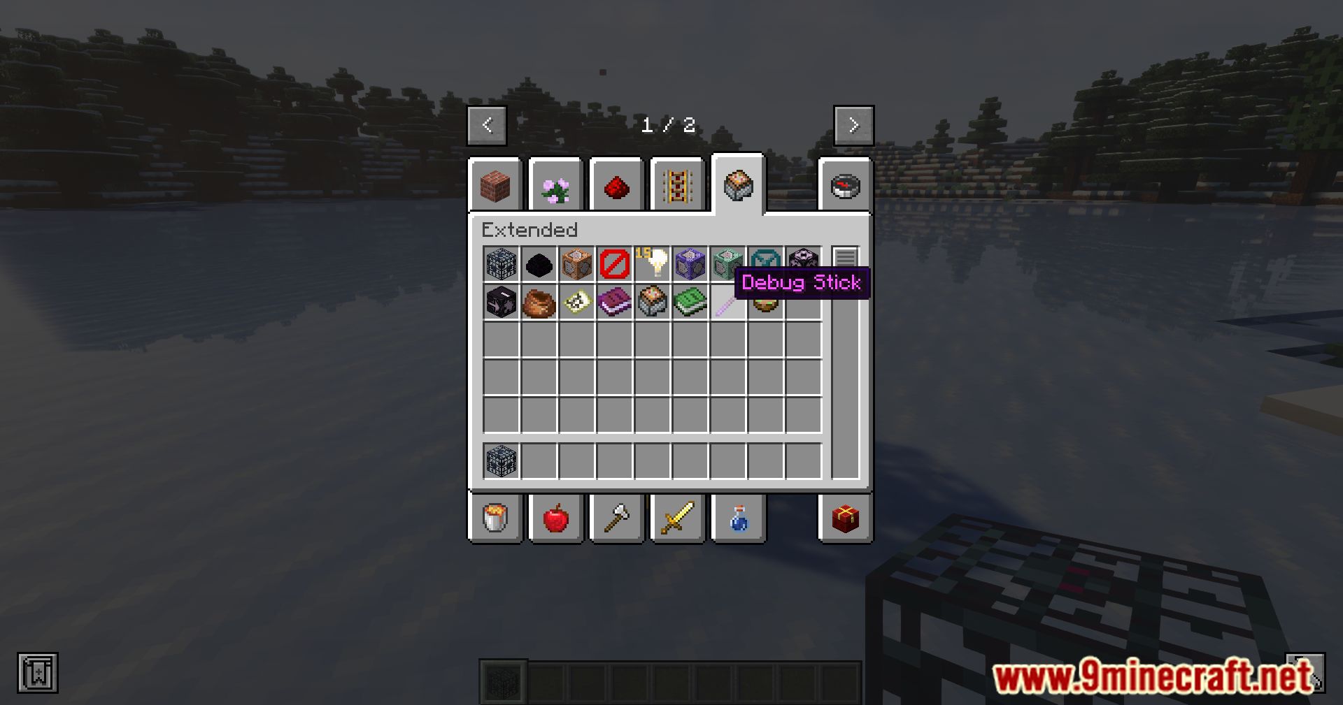 description_5 Extended Creative Inventory Mod (1.19.2, 1.18.2) - переопределяет доступ к предметам Minecraft