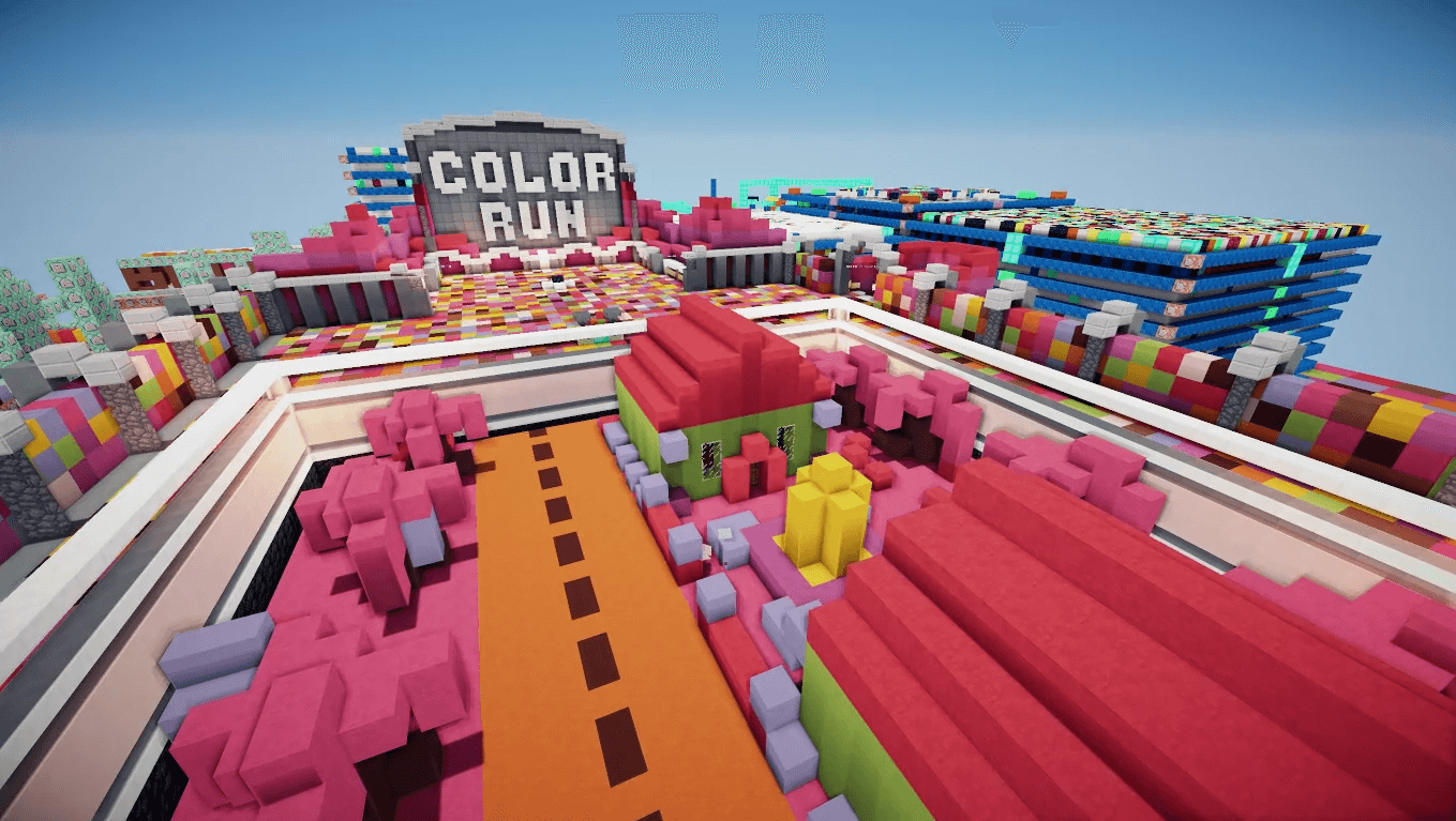 description_0 Color Run | Карта для Minecraft