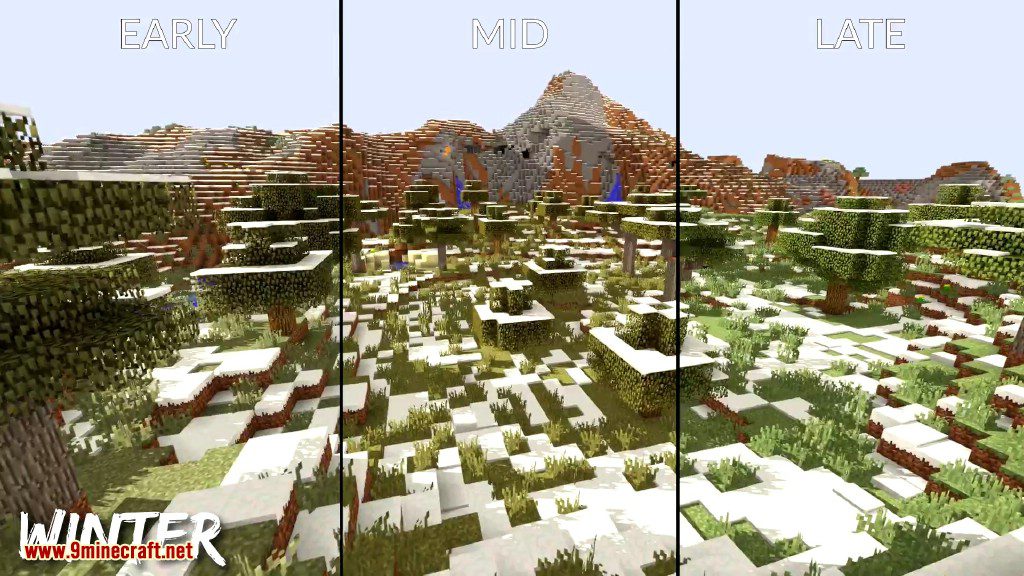 description_20 Serene Seasons Mod (1.20.4) - Cuatro temporadas realistas en Minecraft