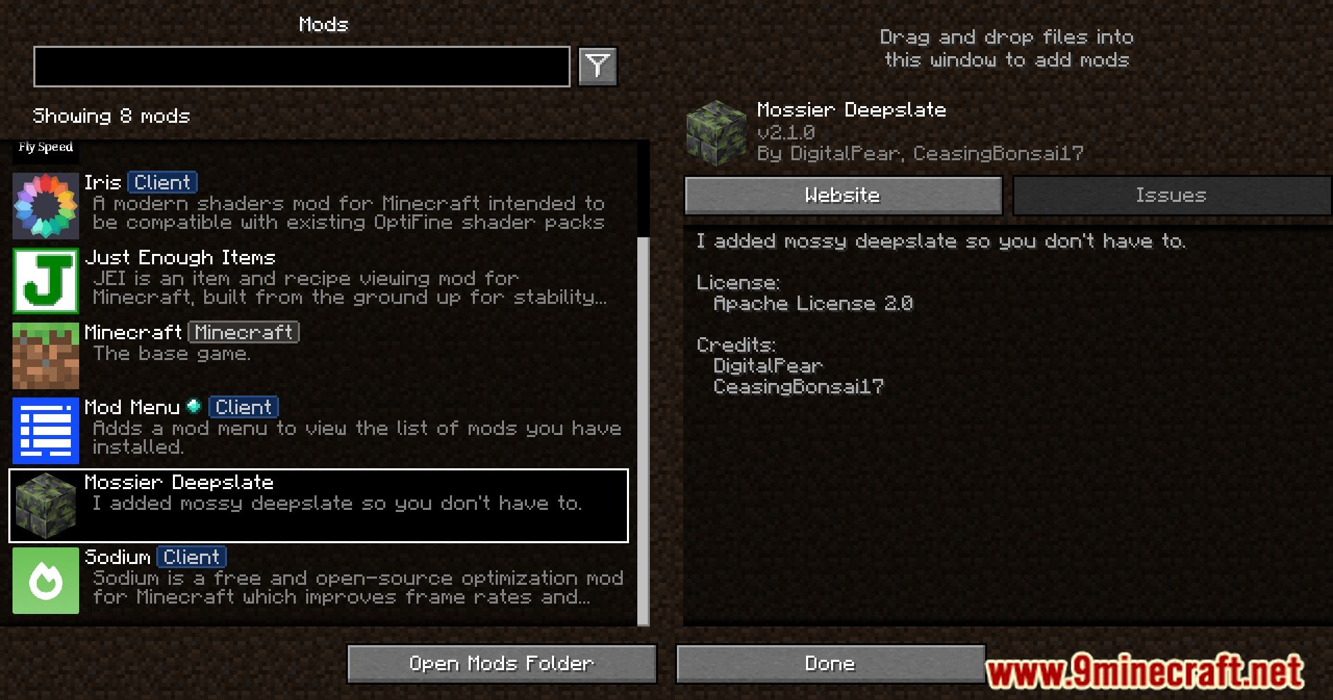 image 1 for Mossier Deepslate Mod (1.20.6) - Модификация Mossier Deepslate Mod для конвертации Deepslate