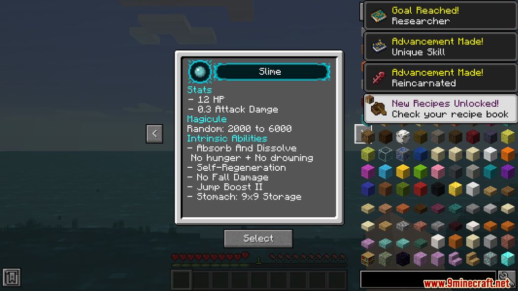 description_4 Tensura Mod (1.16.5) - When I was reincarnated, I was a slime!