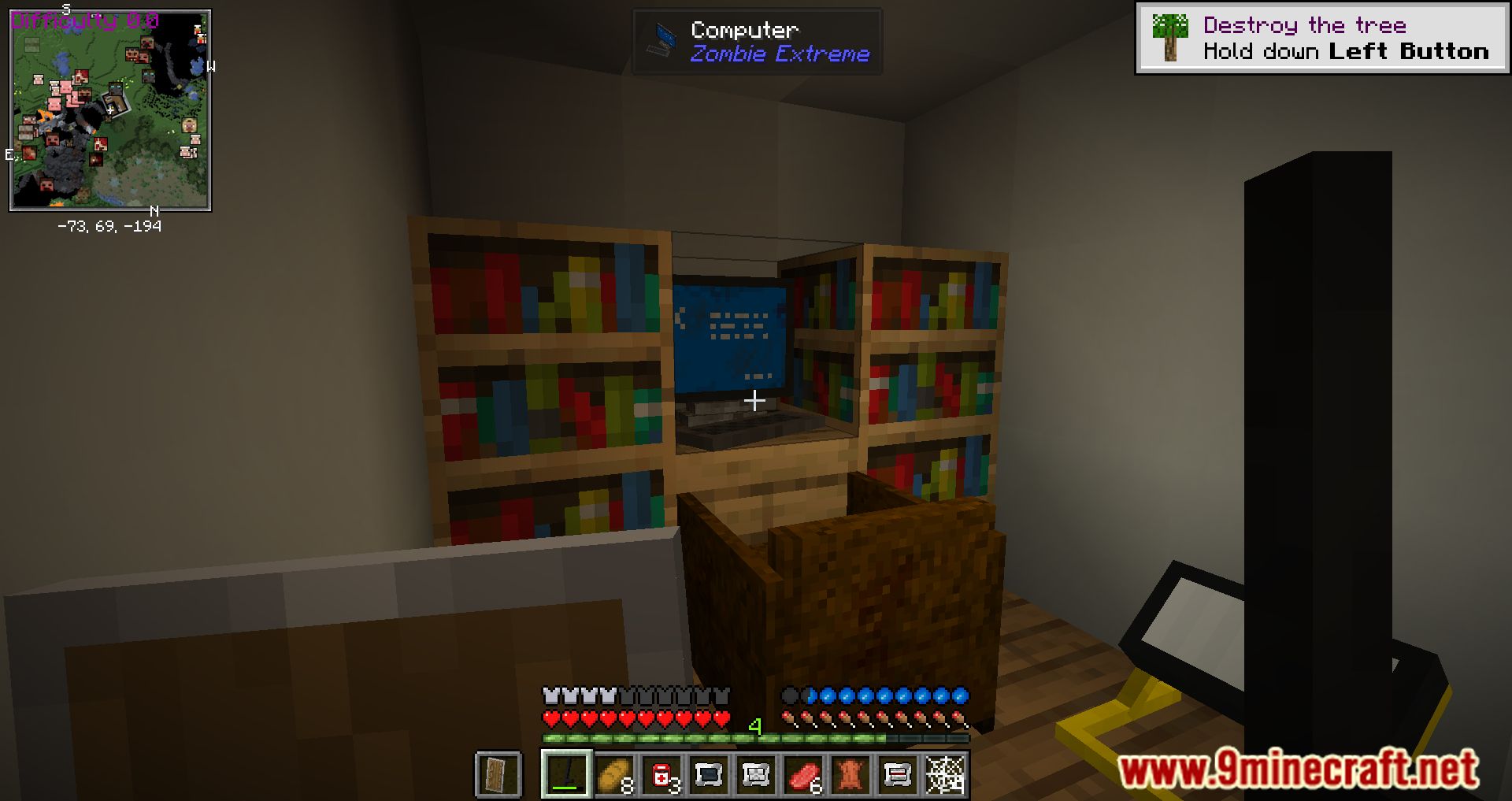 description_10 Modpack PwrDown's Zombie Apocalypse (1.16.5) - survival in a pandemic zombie world