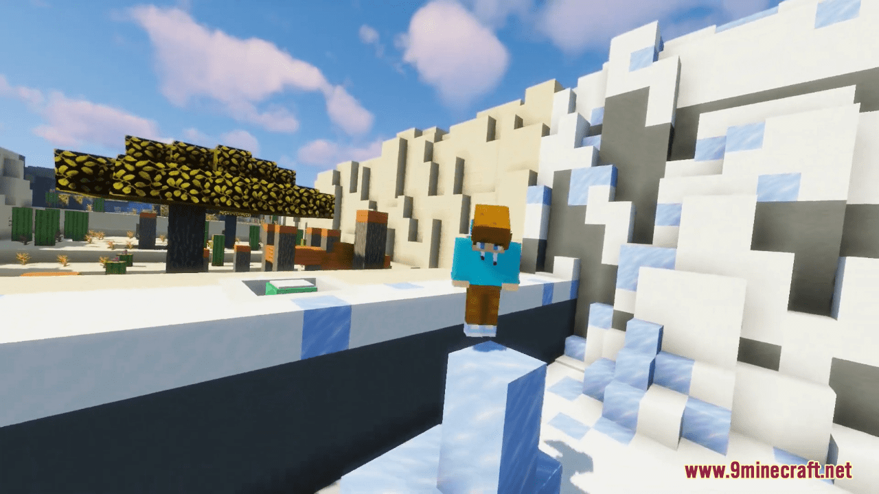 Description_5 Mapa de 100 segundos de parkour (1.20.4, 1.19.4) - ¡establezca su propio récord!