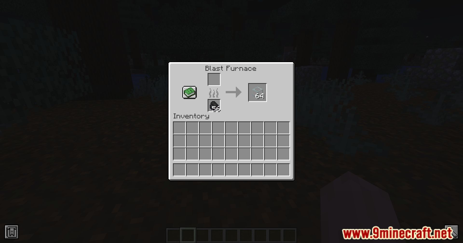 description_7 Fundición de arena en un horno de explosión Mod (1.20) Versión de tela - Acelera la producción de vidrio con una eficiencia realista!