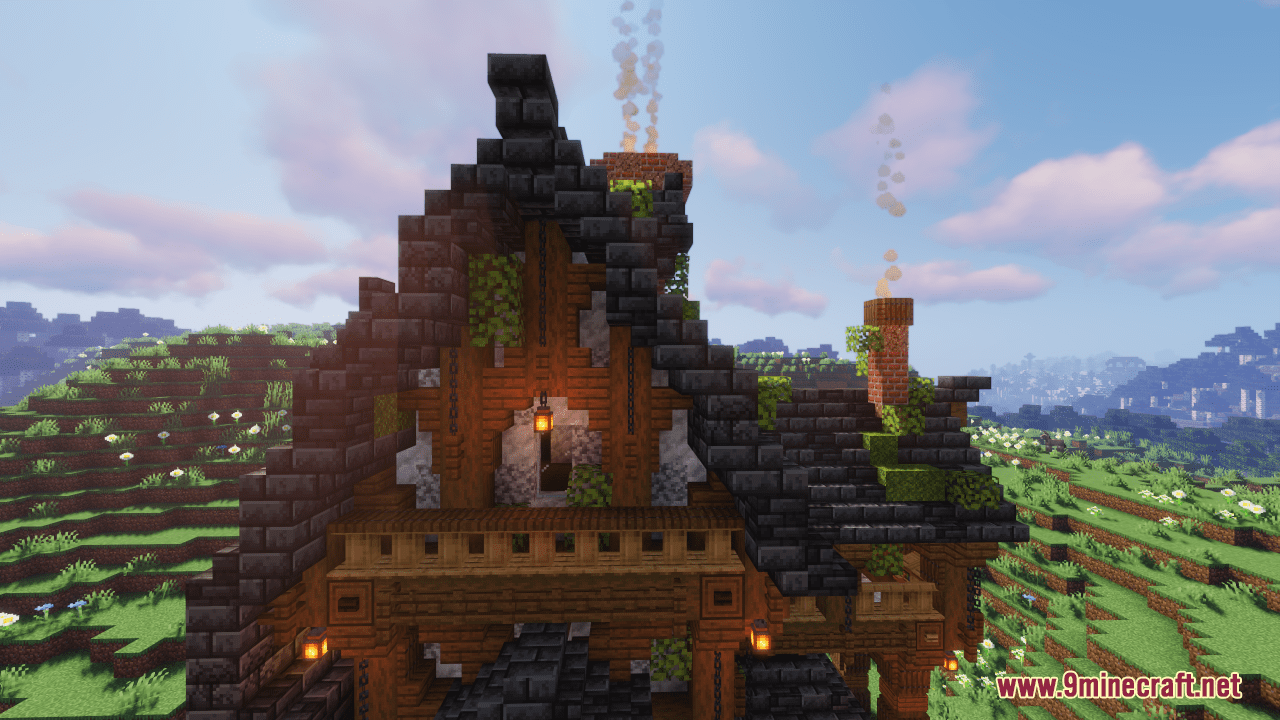 description_7 Карта больших средневековых домов (1.20.4, 1.19.4) - Little House On The Meadow