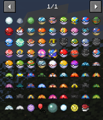 description_0 Pokeball Reveal Mod (1.16.5) - agrega una receta de pokeball a JEI.