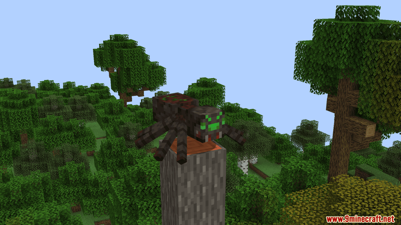 image 17 for Nebulus New Spiders Mod (1.20.4) - 17 новых пауков