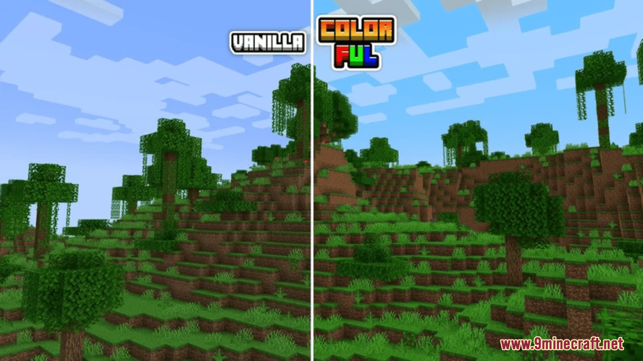 description_8 Colourful Texture Resource Packs (1.20.2, 1.20.1, 1.20, 1.19.4) - Текстурные пакеты