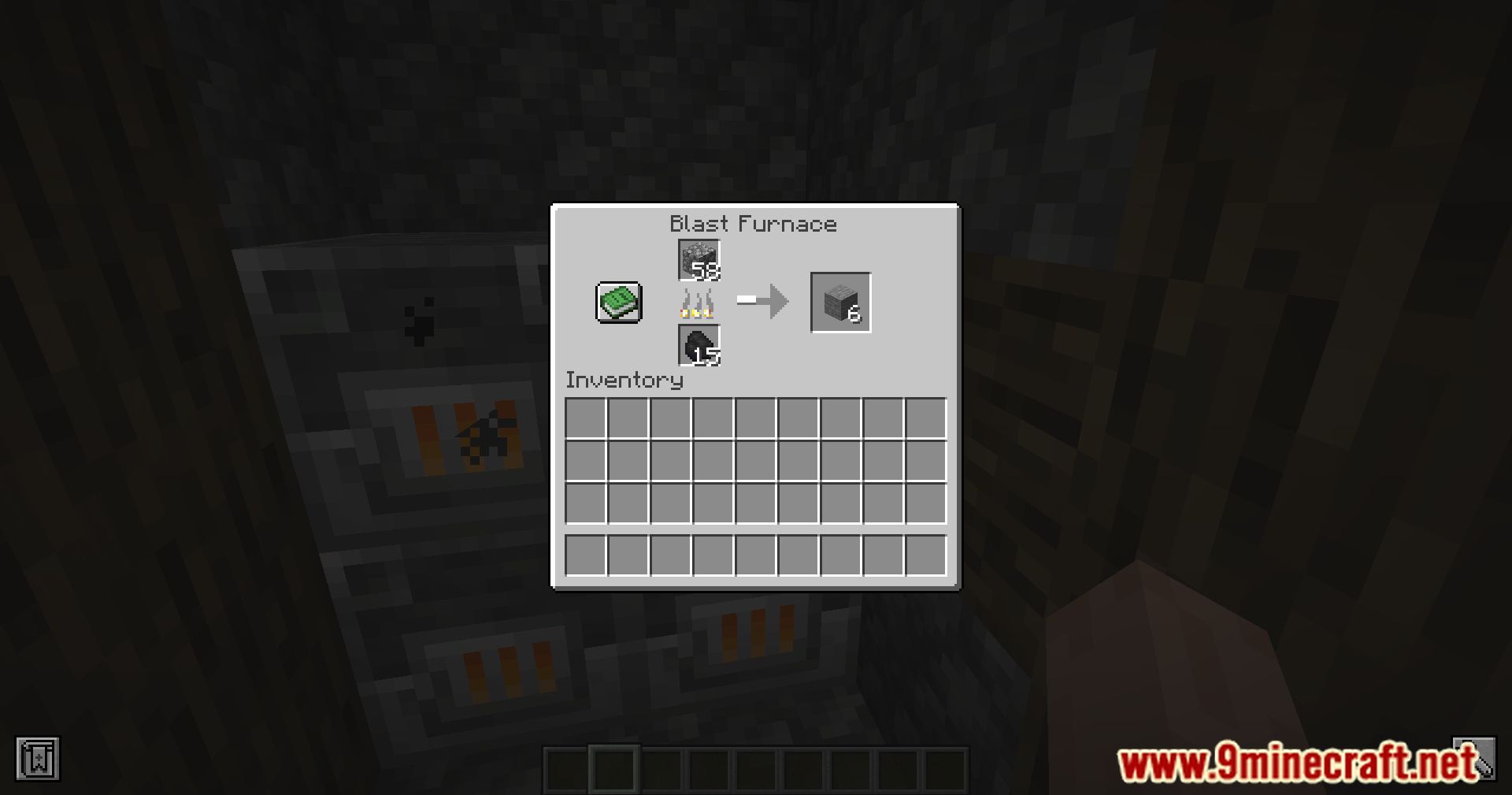 description_2 Smelting Cobblestone In A Blast Furnace Mod (1.20.4) - повышение эффективности, ускорение плавки