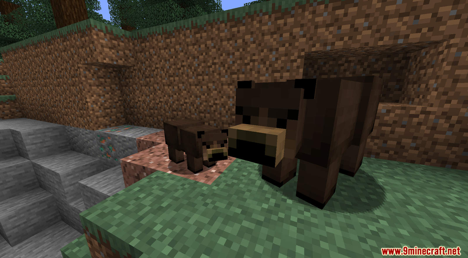 description_4 Grizzly Bear Mod 1.20.1 - Territorial neutral mob
