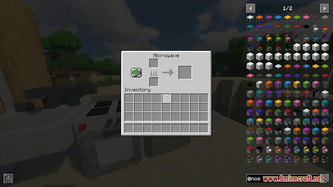 description_13 Nosiphus Furniture Mod - adds missing MrCrayfish furniture items.