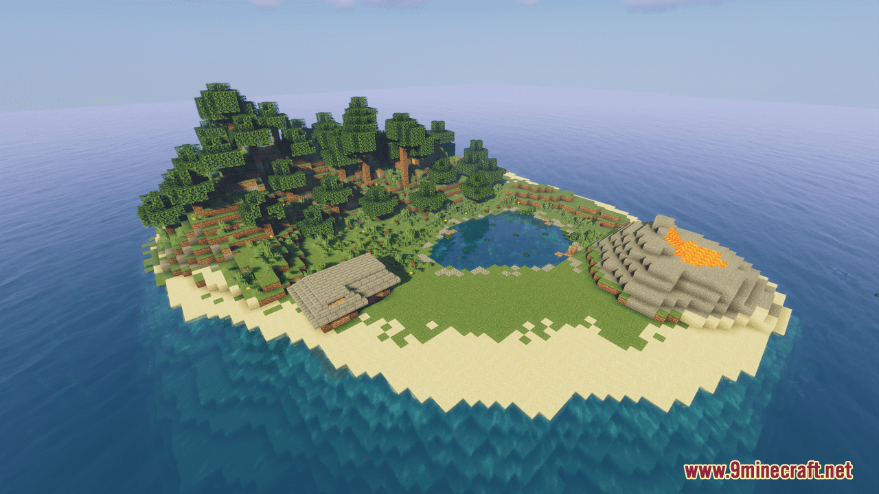 description_3 Big Survival Island Map (1.20.4, 1.19.4) - Big Adventure