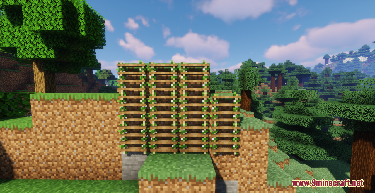 description_10 Веревочная лестница с лианами Resource Pack (1.19.2, 1.19) - Пакет текстур