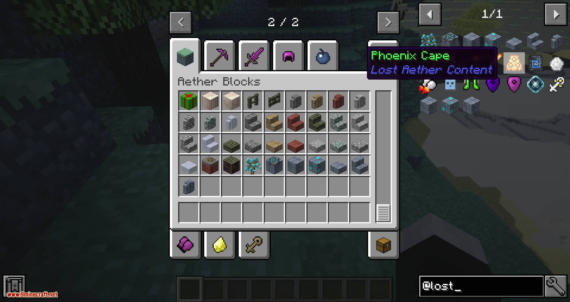 description_11 Aether Lost Content Mod (1.20.2) - contenido de Aether retirado y no utilizado