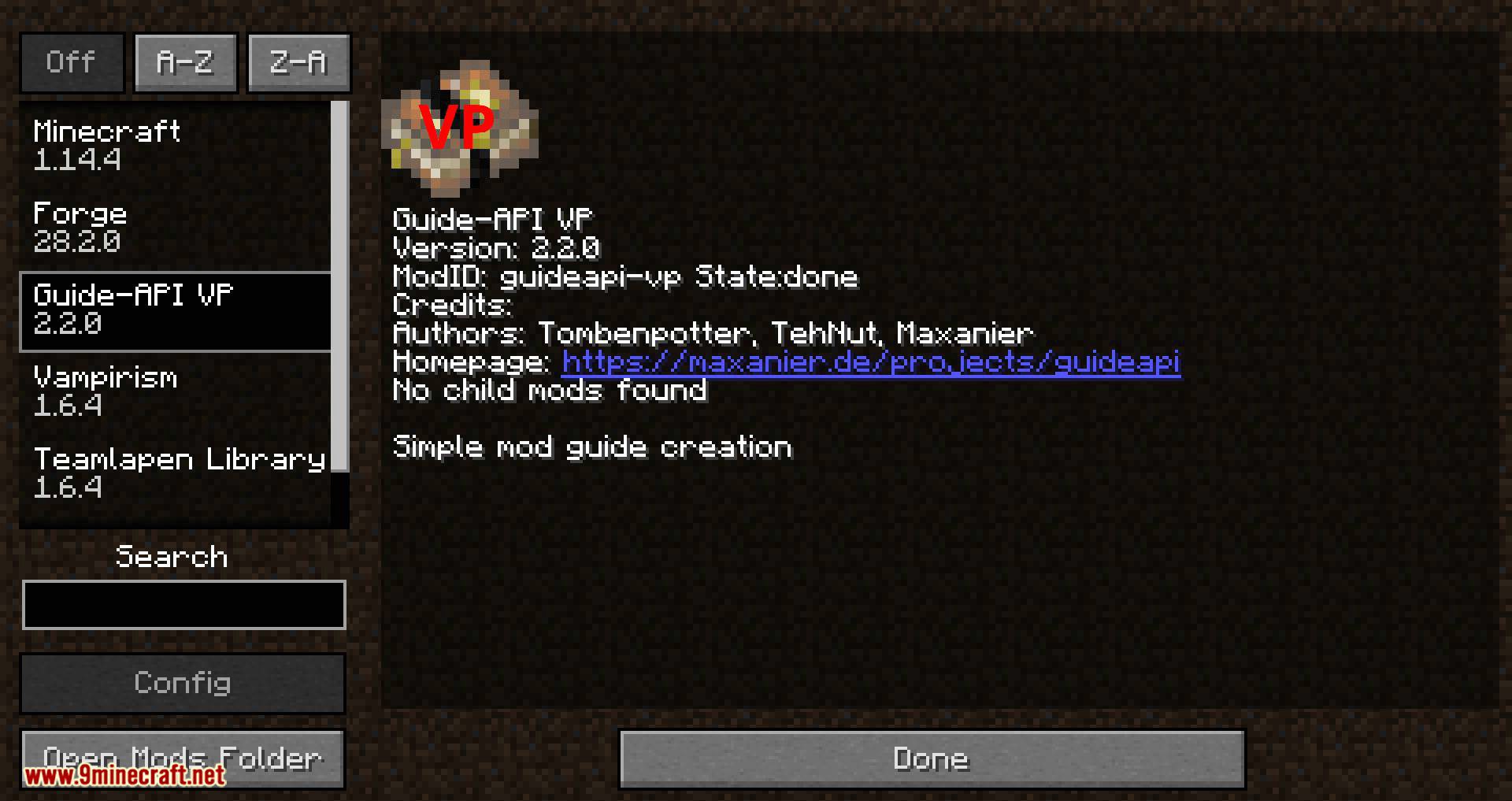 description_14 Guide-API Village and Pillage Mod (1.20.1) - easy creation of a mod guide