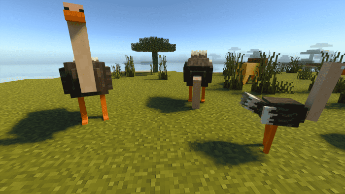image 2 for Updated Entity Savanna Add-on (1.20) - MCPE/Bedrock Mod