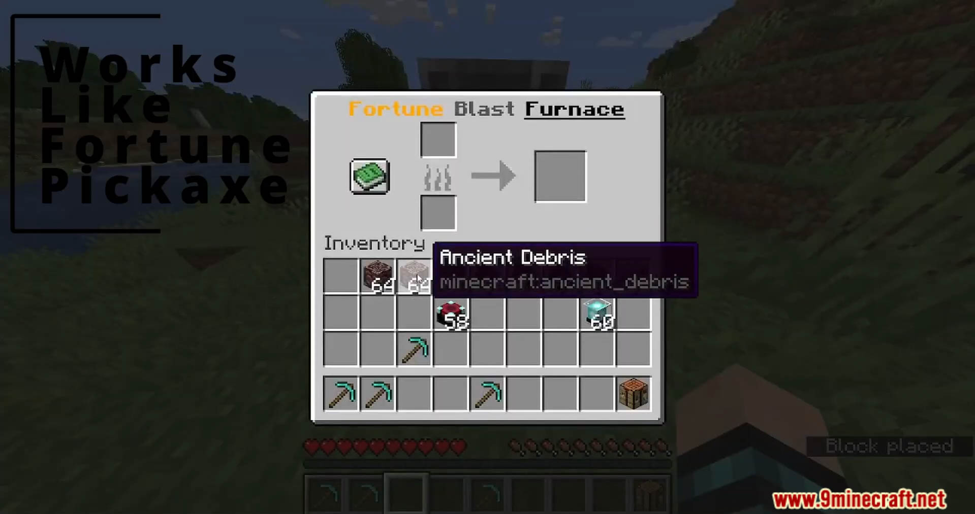 description_7 Fortune Blast Furnace Datapack (1.20.4, 1.19.4) - Вызовите процветание с помощью усовершенствованной плавки!